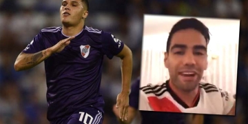 Quintero volvió a marcar e hinchas de River recuerdan lo que Falcao dijo de él