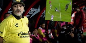 El equipo de Maradona ganaba con golazo de chilena, pero un tanto colombiano lo dejó último