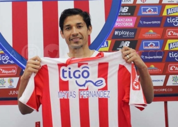 Las imágenes de Matías Fernández que esperaba todo hincha de Junior