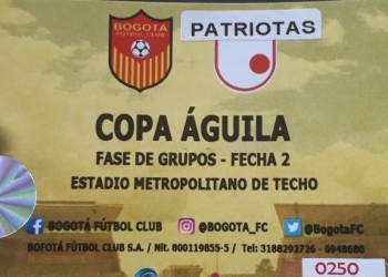 Bogotá FC reutilizó boletería en el compromiso frente a Patriotas por Copa Águila