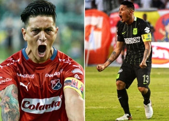 Alexánder Mejía le regaló la camiseta de Libertad a un referente del Medellín