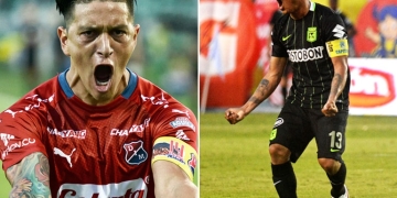 Alexánder Mejía le regaló la camiseta de Libertad a un referente del Medellín