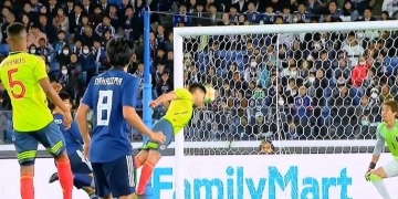 El gol con la mano de Falcao ante Japón