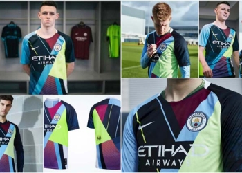 La camiseta llena de camisetas del Manchester City