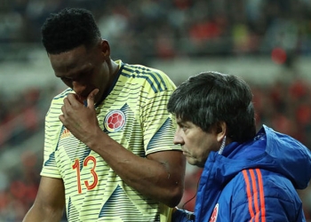 Molestias del Everton con la Selección Colombia por Yerry Mina