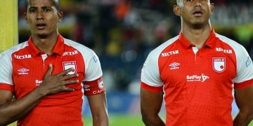 La formación de Santa Fe para jugar contra Patriotas en Bogotá