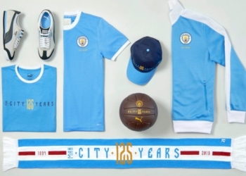 Manchester City lanzó colección de ropa por su aniversario 125