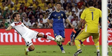 El mosaico que los hinchas de Alemania le dedicaron a Argentina