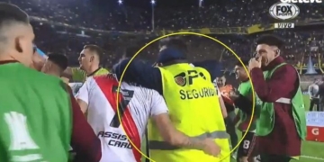 Empleado de seguridad, despedido por festejar la clasificación de River en La Bombonera