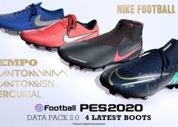 Actualizaciones de guayos y uniformes en el eFootball PES 2020