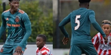 El juvenil del Ajax que tiene 14 años y es doble de grande que sus rivales