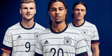 El uniforme principal que adidas hizo para la Selección de Alemania
