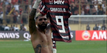 Gabigol: doblete y adiós al hechizo de tocar la copa antes de jugar