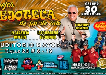 ¡Viejoteca de Fin de Año hoy en Bogotá!