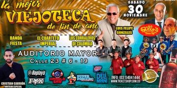 ¡Viejoteca de Fin de Año hoy en Bogotá!