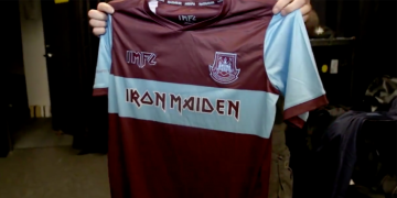 Camiseta especial del West Ham y Iron Maiden