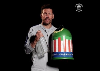 Diego Simeone participa en campaña para cuidar el medio ambiente