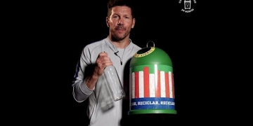 Diego Simeone participa en campaña para cuidar el medio ambiente