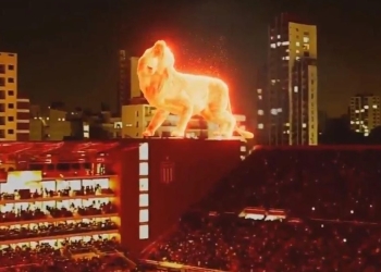 Así se creó el holograma del León en el estadio de Estudiantes de La Plata