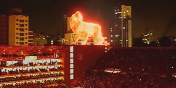 Así se creó el holograma del León en el estadio de Estudiantes de La Plata