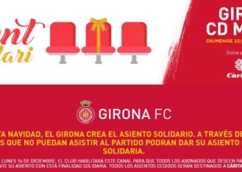 Girona y su campaña para que los hinchas donen sus asientos de abonados