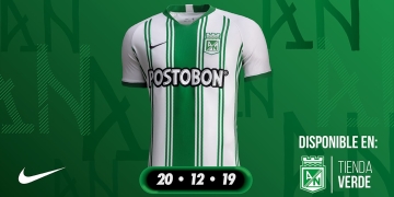 Camiseta Nike de Atlético Nacional para la temporada 2020