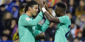 James Rodríguez, titular en el Real Madrid vs. Real Sociedad