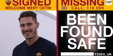 Campaña solidaria del AS Roma para buscar niños desaparecidos
