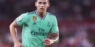 James Rodríguez jugó en la Supercopa de España 2020
