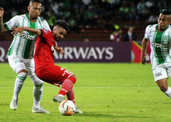 Jarlan Barrera, Atlético Nacional, previa vs. River Plate de Uruguay