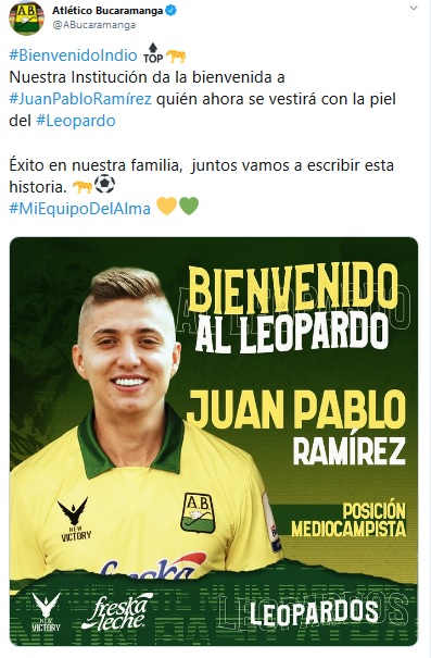 Atlético Nacional, Juan Pablo Ramírez, Atlético-Bucaramanga