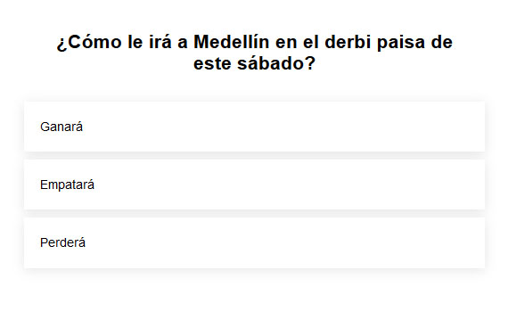 ¿Cuál es tu pálpito para el clásico antioqueño de este sábado?