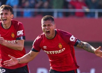 El Cucho Hernández marcó su primer gol con el Mallorca