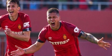 El Cucho Hernández marcó su primer gol con el Mallorca
