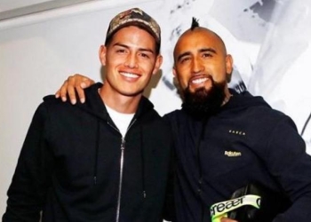 Arturo Vidal a James Rodríguez: “Te extraño crack”