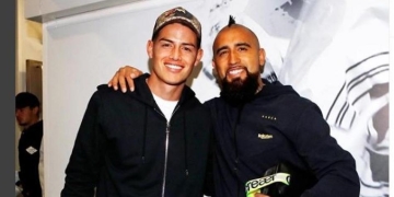 Arturo Vidal a James Rodríguez: “Te extraño crack”