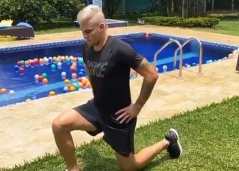 Michael Rangel muestra su entrenamiento en casa