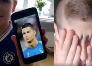 ¡Quería el corte de Cristiano y el papá le hizo el de Ronaldo!