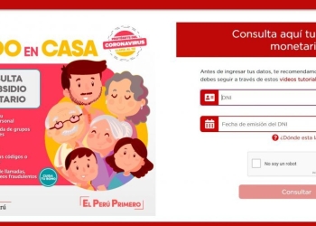 Así es el Ingreso Solidario que tienen en Perú
