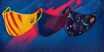 El FC Barcelona lanzó su propia línea de tapabocas