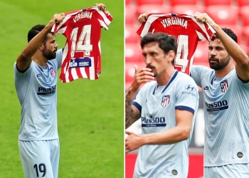 Diego Costa dedicó su gol en el empate del Atlético de Madrid a Virginia Torrecilla