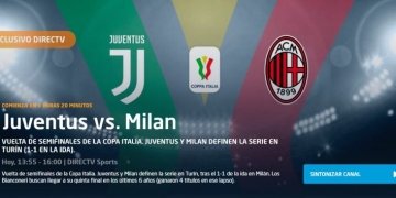 Canal de DIRECTV para ver Juventus vs Milan hoy en Copa Italia