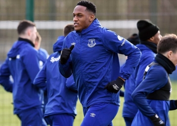 Yerry Mina se reintegró a los entrenamientos del Everton FC