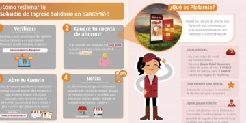 Entrega del Ingreso Solidario en Bancamía, con su cuenta Platamía