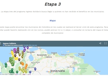 El cambio que registró la página web oficial del Ingreso Solidario