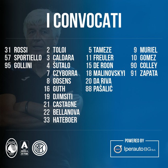 Duván Zapata, Luis Fernando Muriel, Atalanta vs. Inter de Milán, Serie A 2019-20