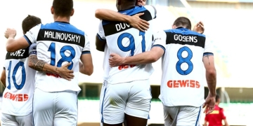 Duván Zapata marcó el gol de Atalanta en el duelo vs. Milan en la Serie A 2019-20