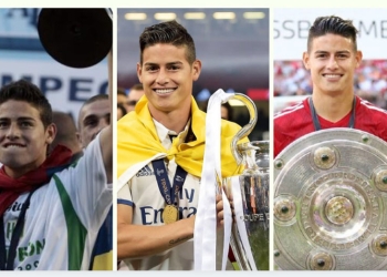 James Rodríguez: 29 años y títulos en 5 países