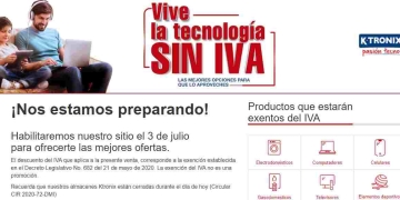 Lo que pasará con Ktronix en el Segundo Día sin IVA