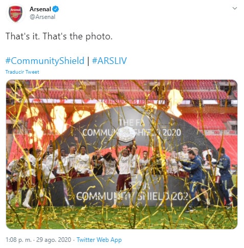 Arsenal, campeón, Liverpool, Community Shield 2020 (2)